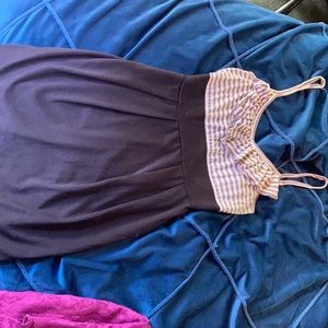 Stripped short dress